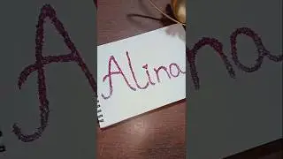 letter Glitter name art 😱💓#glitter #youtube #shortvideo