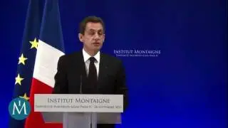Discours de Nicolas Sarkozy sur la réforme des universités à l'Institut Montaigne
