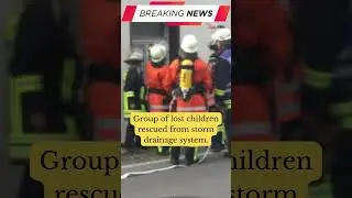 Group of lost children rescued from storm drainage system