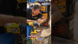 Stanley V20 Vs Bosch Parafusadeira de Impacto - Parte 01 #bosch #stanley #parafusadeira #bits #tools
