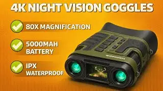 WOSPORTS 4K Night Vision Goggles Review &ndash; 80X Zoom, Long Range, Rechargeable