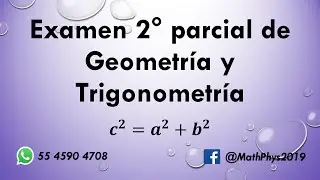 Examen de 2° parcial de Geometría y Trigonometría