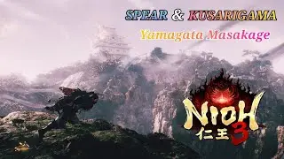 Nioh 3: Alpha Demo - Spear & Kusarigama on Yamagata Masakage (ft. Bloodedge Demon)