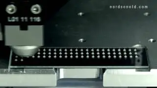 Liquidyn P-Jet Valve Dispensing Berulub - FD1 Grease on Glass Slide - Nordson EFD