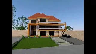 Archicad  19 full and free Tutorial for house design  including rendering UNDER 70 MINUTES !