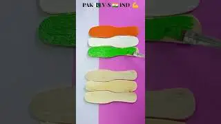 Indian V/S Pakistan power 🤯 | Flag drawing #shorts