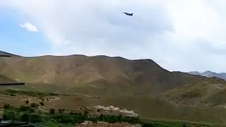 F16 Strafing Run for Green Berets