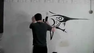 Swordfish Tribal Wall Painting