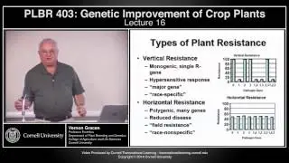plbr403 - Genetic Improvement of Crop Plants - Lecture 16