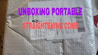 #unboxing portable straightening comb #very nice im satisfied