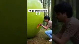 Huge Apple 🍏 #ai #ytshorts #apple #yummy #funny #comedy #youtubeshorts