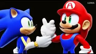 AI Sonic and Mario fighting