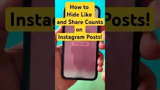 How to Hide Like & Share Counts on Instagram Posts! #trending #tech #howto #tips #Shorts
