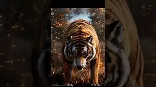 Wolf and Tiger Fusion | Stripe Wolf Hybrid Creature