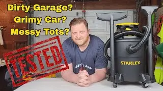 Stanley SL18116P Wet/Dry Vacuum Review & Demo - Water Suction Test!