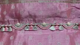 Bridal saree kuchu #easy saree kuchu #krosha kuchu #bridal kuchu // Ghana Ganapathy🌸