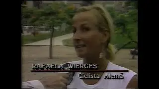 GERMAN COUPLE TRAVELS THE WORLD BY BIKE (WITH DOGS)  BRAZILIAN TV January 1988