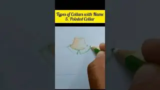 Types of Collars With Name-5 | Pointed Collar | Basic Collar Designs | Fashion Illustration | Artist