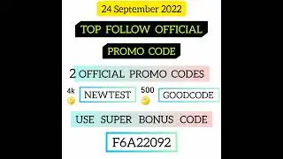 24 September 2022 Promo Code And Coupon Code Top Follow App Official Promo Codes 2022 |1001%Guarante