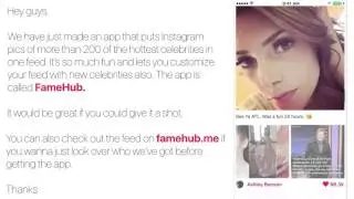 FameHub - All your favorite celebrities in one Feed