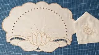 Americano Lotus Richilieu Bordado com Entretela Rasgável.