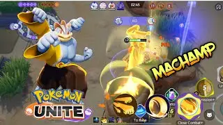 Pokemon Unite - Karate Master Machamp OP! Did he get reworked? | Gameplay & Build