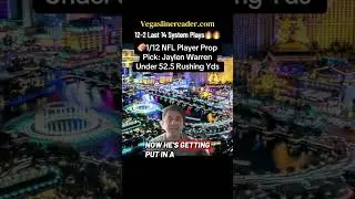 🏈1/12 NFL Player Prop Pick #sportsbetting #nflpicks #nflplayoffs #nflbets vegaslinereader.com