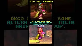 Donkey Kong Country 2 ANIMATION DIFFERENCES #retrogaming #comparison #snes #gba #shorts