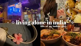 living alone in india | life of indian girl | aesthetic vlog ☁️| a day in my life | productive vlog
