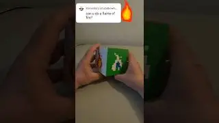 Flame of Fire on rubik's cube 13x13 #flame #fire #art #pixelart #viralvideo #puzzle