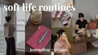 snowy reset days ❄️ cozy journaling, pilates & soft life routines