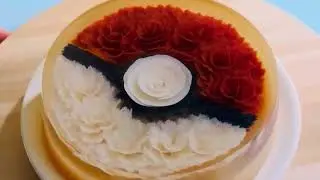 Let's Create a 3D Poke Ball Jelly Cake Together!