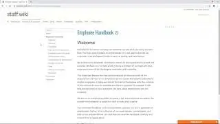 Staff.Wiki: Navigating Around Policies and Procedures