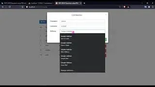 PHP CRUD Operation using PDO with Bootstrap Modal Tutorial Demo
