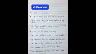10 Lines On My Classroom In English | My Classroom Essay In English | Essay On My Classroom #viral