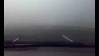 over speeding in fog at motorway