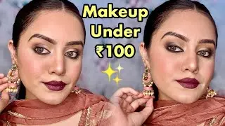 The 100 Rupees Wedding Makeup Challenge😍 Bridal Glow-Up for Under ₹100 | Kp Styles