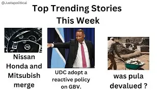 Weekly wrap Episode2:  floods| GBV| Nissan/Honda merger| Ghana Visaless| waste water|Pula devalued