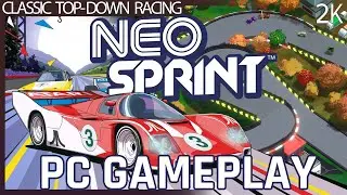 NeoSprint (2024) PC Gameplay - Classic Top-Down Atari Racing Game (No commentary) 1440p