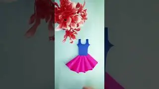 Diy a beautifull dress👗birthday card 🎂 #suchi #shorts#viralshorts