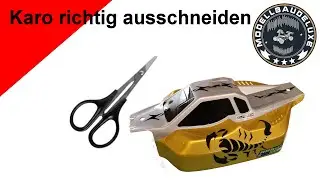 RC Karo richtig ausschneiden - damit die Karo bei der Landung nicht bricht
