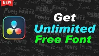 How To IMPORT FONTS In Davinci Resolve 20 (Tutorial)