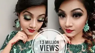Minty Green Eye Makeup Tutorial - Wedding Guest / Party Makeup Look