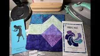 Clue #8 of Puzzle mystery quilt Tree of Life Large Purple Mist from @CottonCutsClub