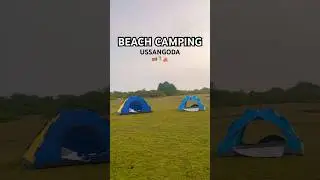Ussangoda Beach Camping ⛺️🏝️ #srilanka #camping #beach #travel #shorts