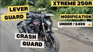 Hero Xtreme 250R Budget Modification &ndash; Crash Guard & Lever Guard Install Under ₹2400