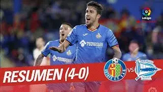 Resumen de Getafe CF vs Deportivo Alavés (4-0)