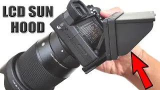 Sony Mirrorless Camera LCD Sun Hood/Shade (Sony A6000/A6300/A6500) [4K] 21:9