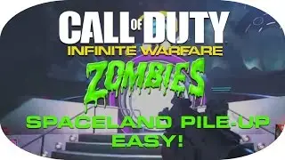 Infinite Warfare Zombies Spaceland Glitches Easy SOLO Pile-Up (Walk In)
