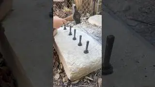 Splitting Stone Using Feathers & Wedges